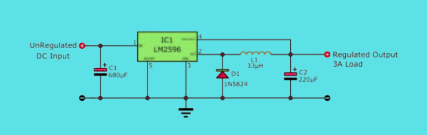 1754965453803971.png LM2596 Fixed Voltage Regulator.png